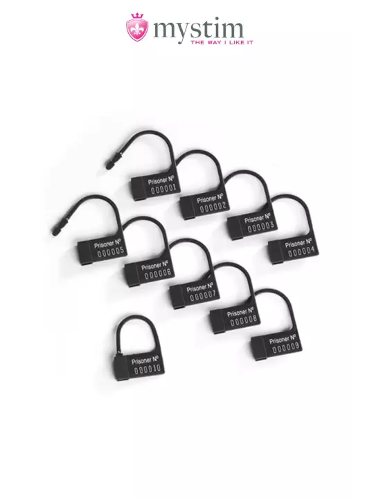 Scellés plastiques pour cage Pubic Enemy - Mystim