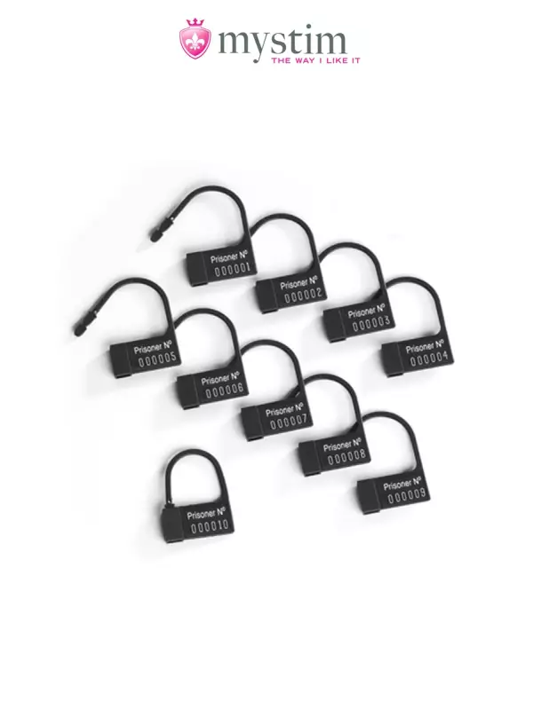 Scellés plastiques pour cage Pubic Enemy - Mystim