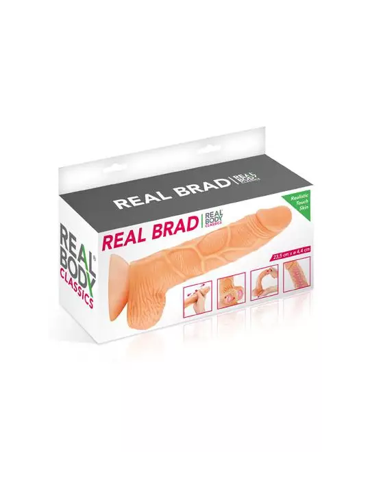 Gode ultra-réaliste 21 cm - Real Brad