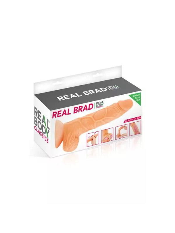 Gode ultra-réaliste 21 cm - Real Brad