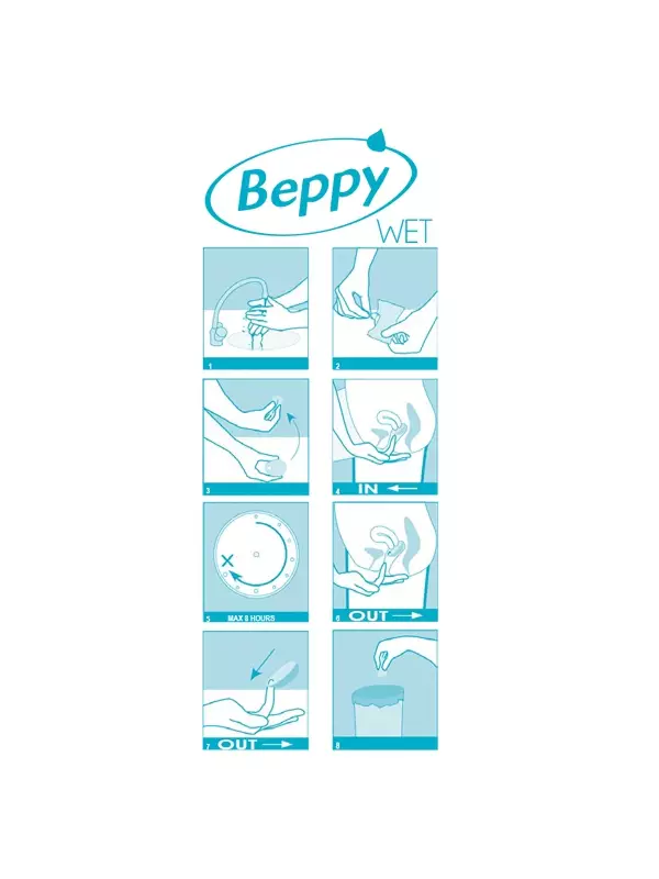 Boite 8 tampons Beppy WET