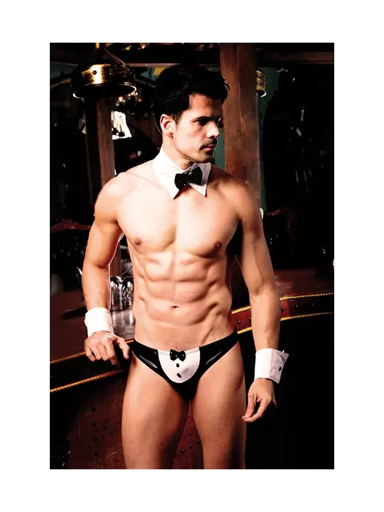 Déguisement sexy serveur 3 pièces