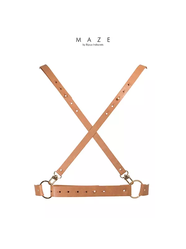 Harnais X marron - Maze