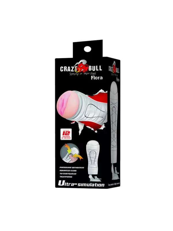 Masturbateur bouche vibrante - Crazy Bull