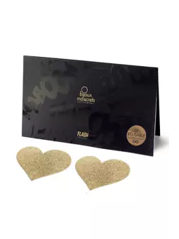 Bijoux de seins Flash Coeur Or