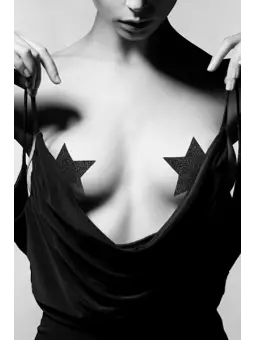 Bijoux de seins Flash Etoile Noir