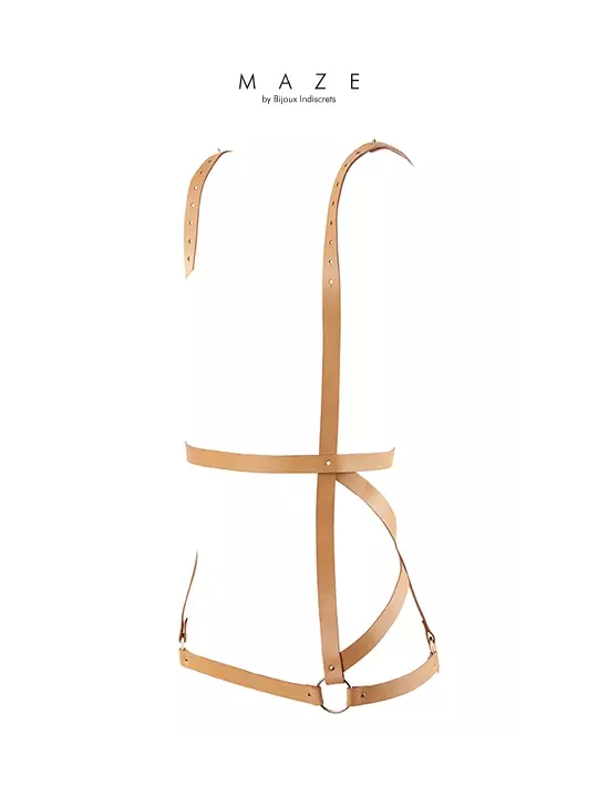 Robe harnais marron - Maze