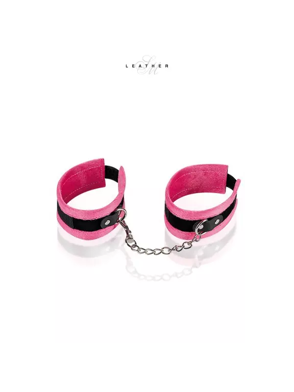 Menottes de chevilles rose et noir