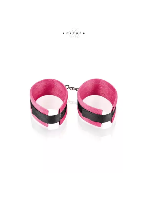Menottes de chevilles rose et noir