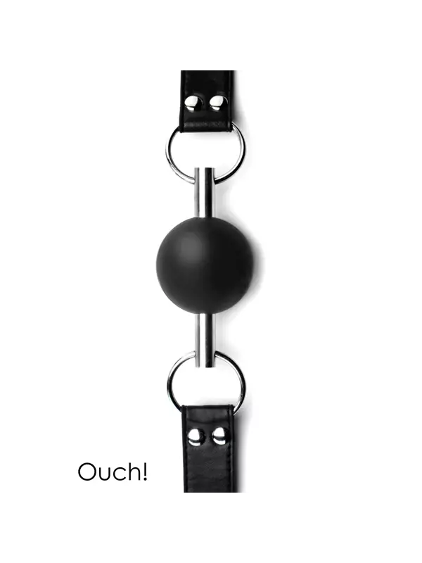 Solid Ball Gag noir - Ouch!