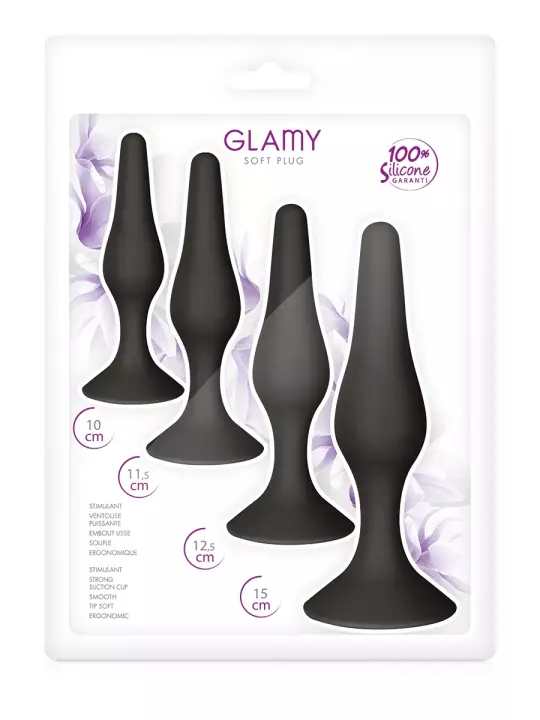 Coffret 4 soft plugs - Glamy