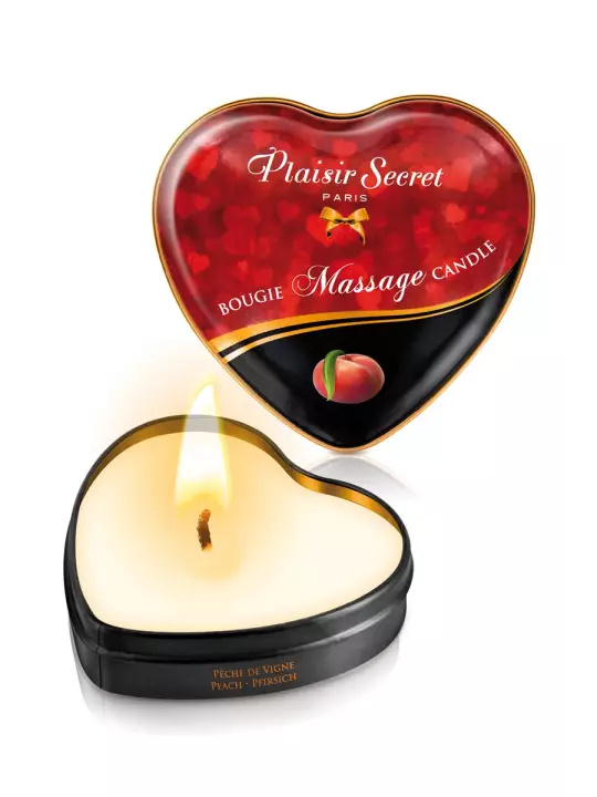 Mini bougie de massage Pêche de vigne