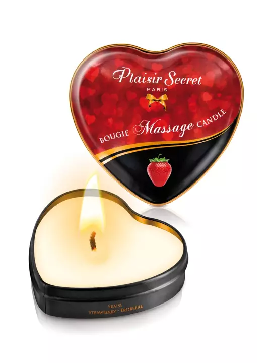 Mini bougie de massage Fraise