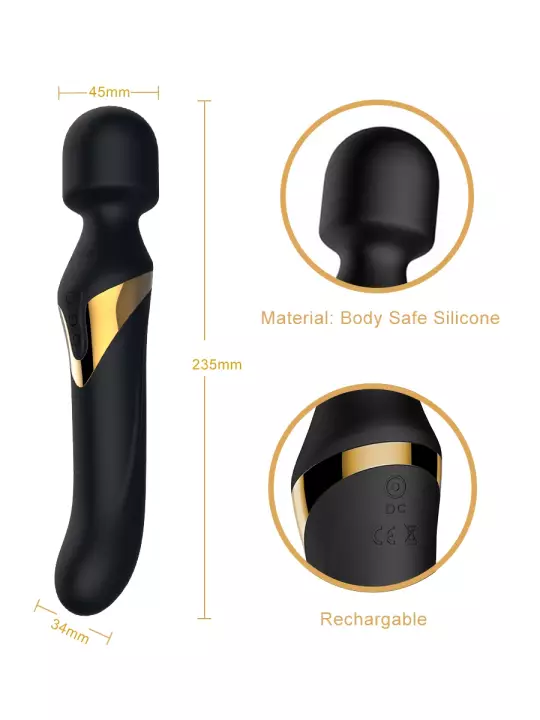 Vibromasseur Dual Orgasms Gold - Dorcel