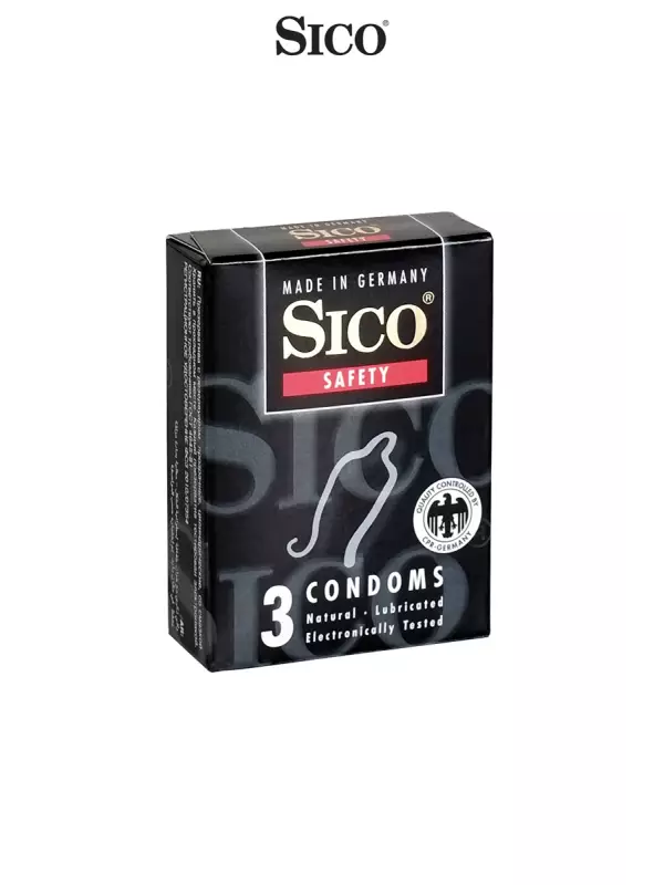 3 préservatifs Sico SAFETY