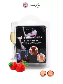 2 Brazilian Balls - fraise & champagne