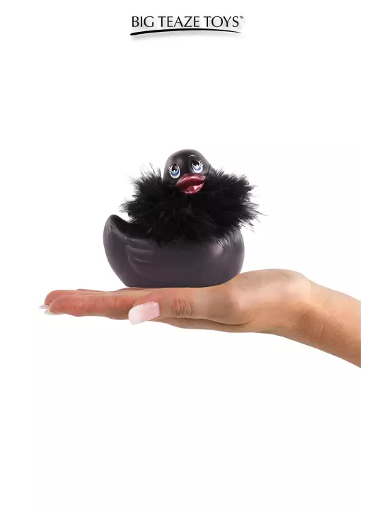 Mini canard vibrant Duckie Paris - noir