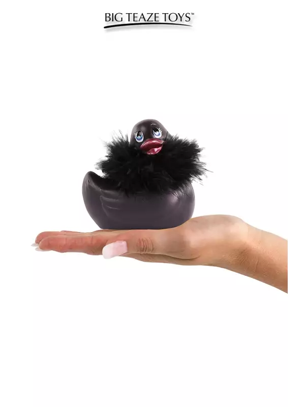 Mini canard vibrant Duckie Paris - noir