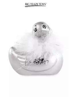 Mini canard vibrant Duckie Paris - argenté