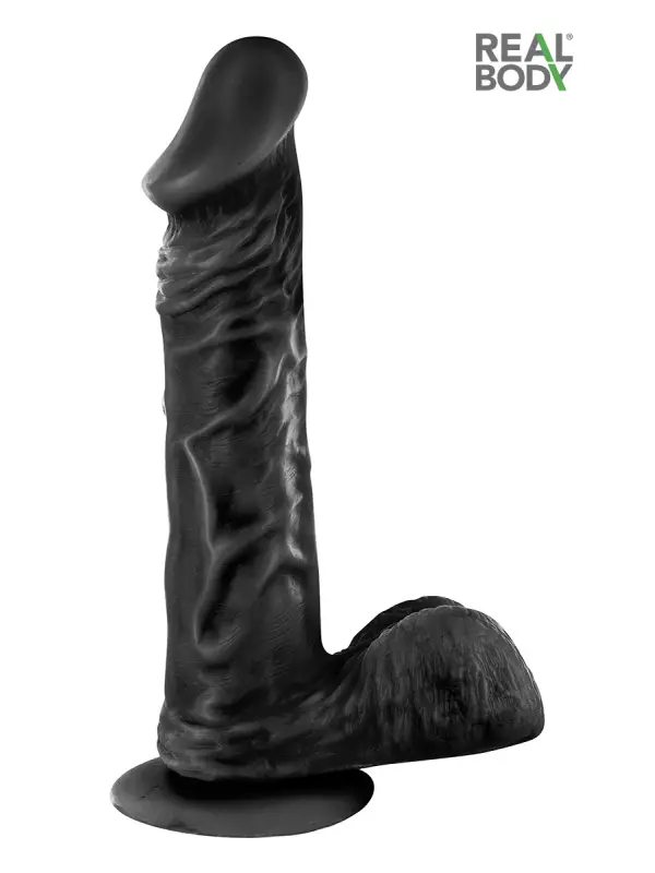 Gode réaliste 23 cm - Real Bruce Noir