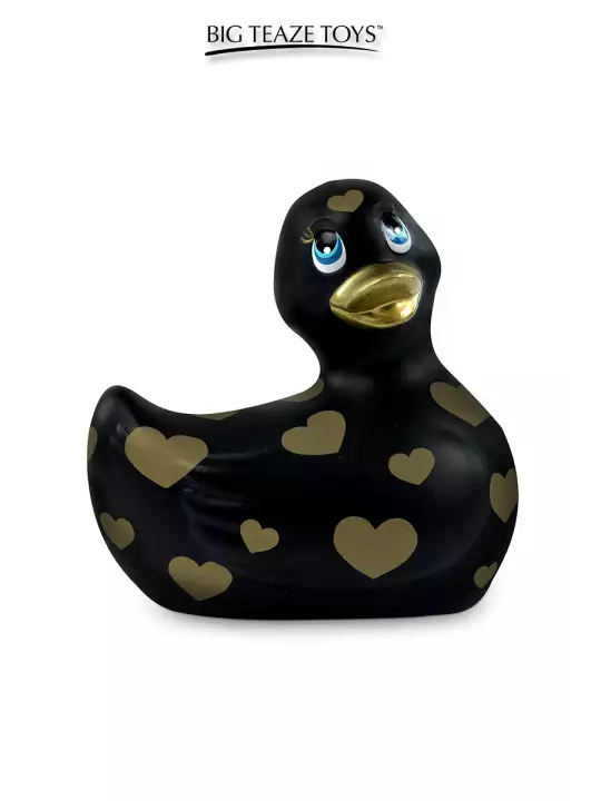 Mini canard vibrant Romance noir et or