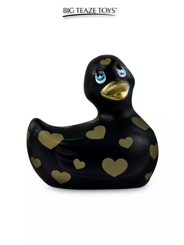 Mini canard vibrant Romance noir et or