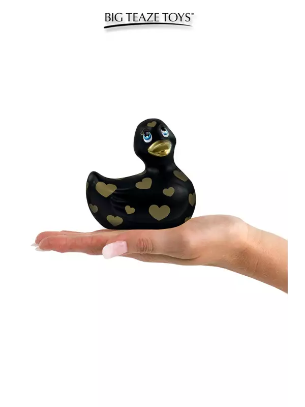 Mini canard vibrant Romance noir et or