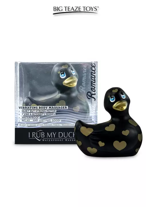 Mini canard vibrant Romance noir et or