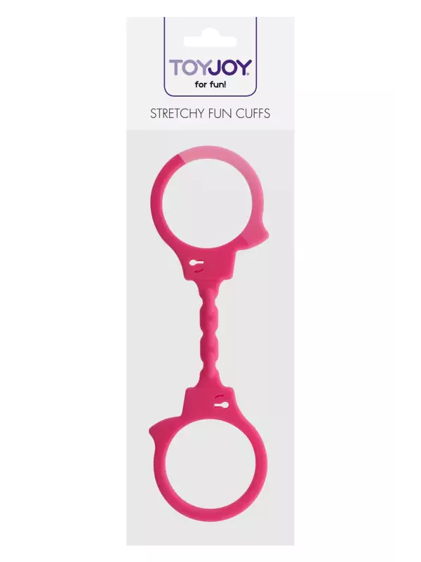 Menottes silicone stretchy - rose