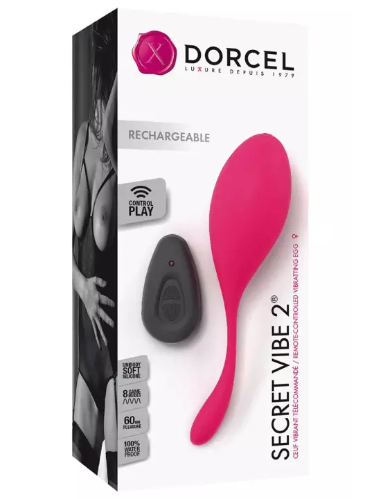 Oeuf vibrant télécommandé Secret Vibe 2 Oeuf vibrant télécommandé Secret Vibe 2