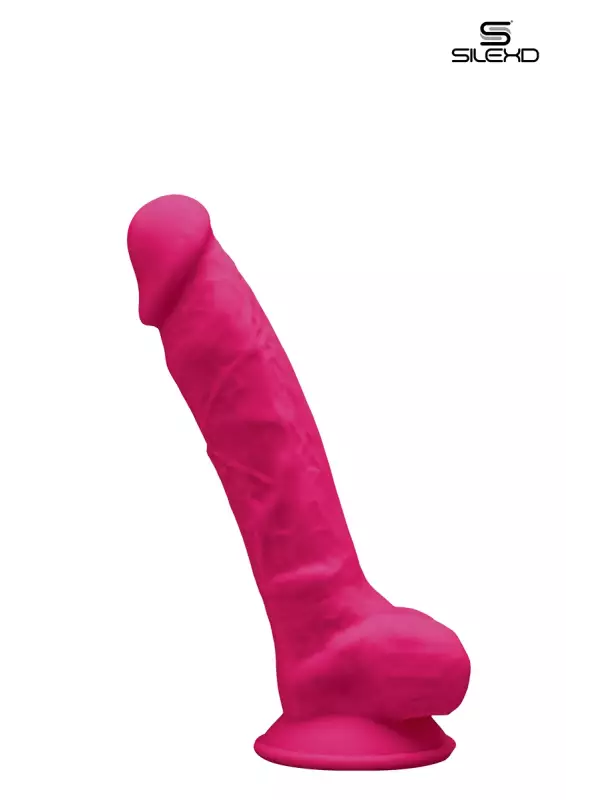 Gode double densité rose 17,5 cm - Modèle 1