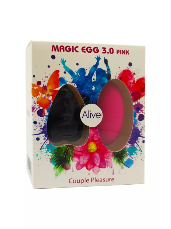 Oeuf vibrant télécommandé Magic egg 3 - rose