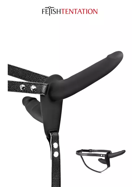 Double gode ceinture noir - Fetish Tentation