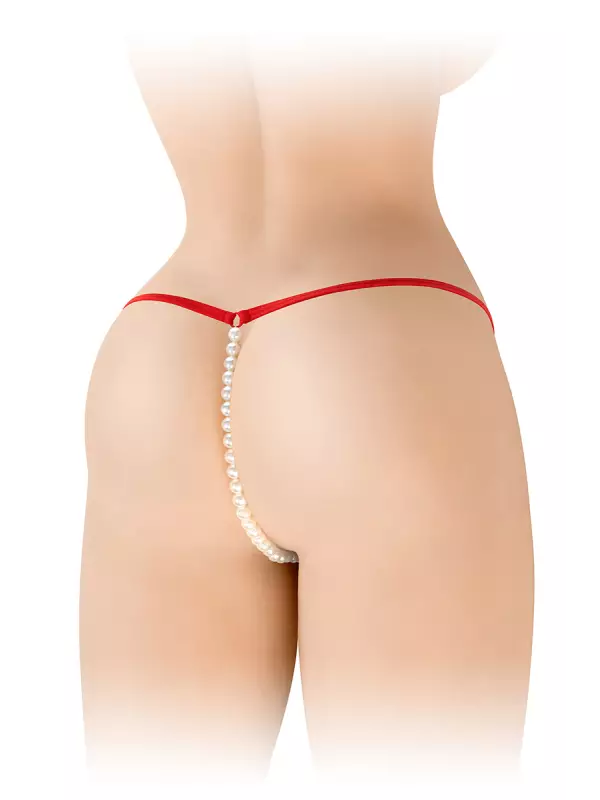 String avec perles Venusina - rouge