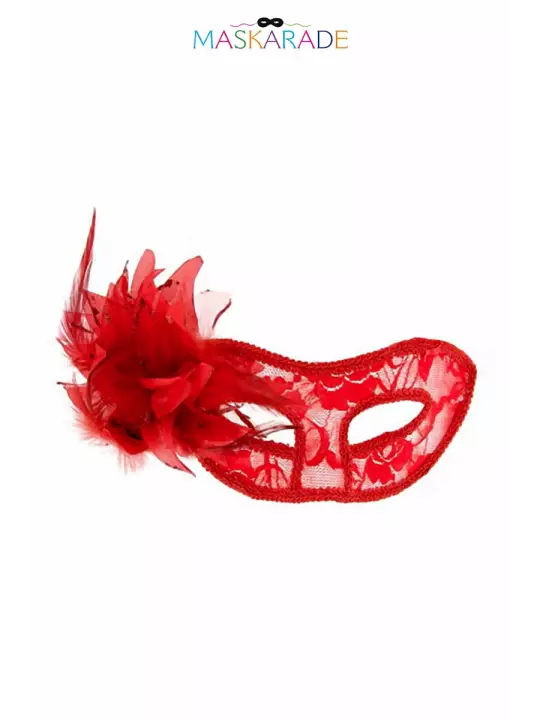 Loup semi-rigide La Traviata - rouge