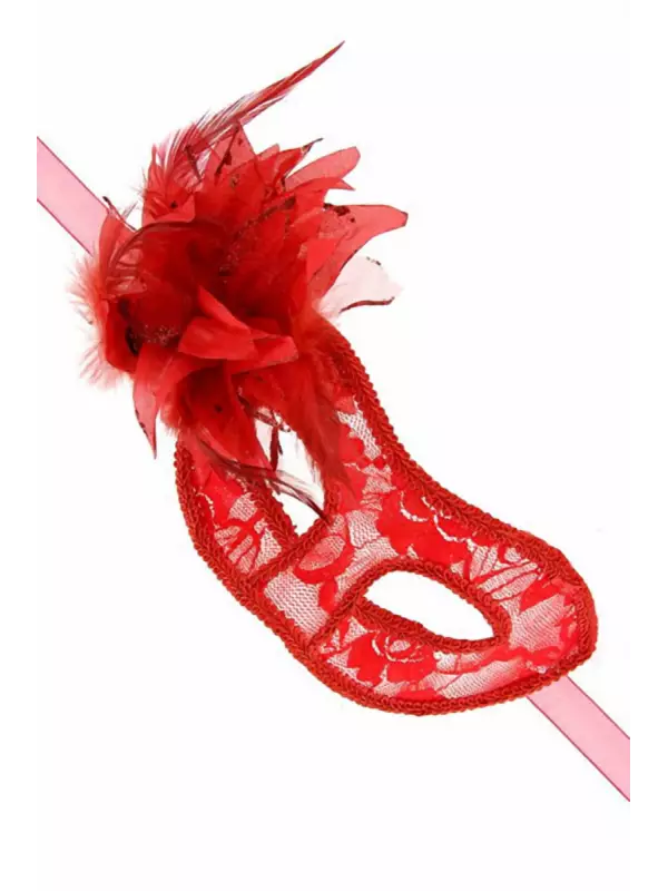 Loup semi-rigide La Traviata - rouge