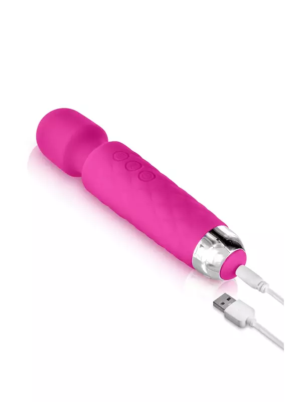 Vibro Love Wand rechargeable rose - Yoba