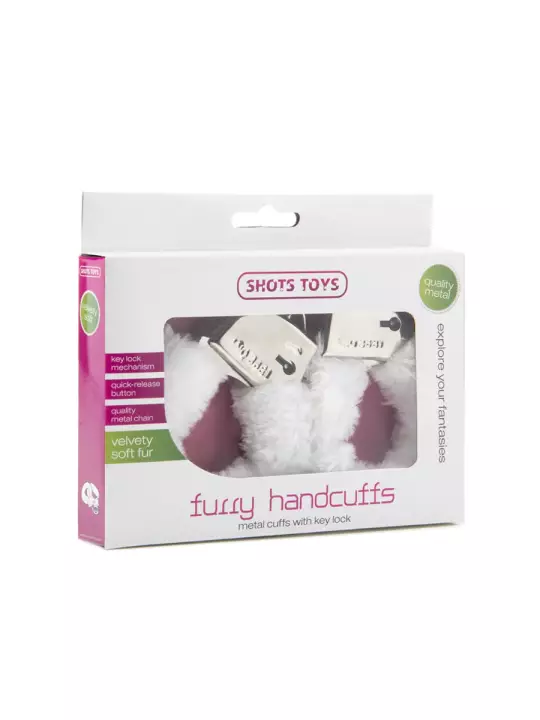 Menottes fourrure Shots - blanc