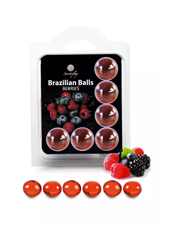 6 Brazilian Balls - baies rouges