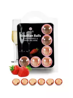 6 Brazilian Balls - fraise & champagne