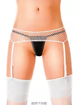 Porte-jarretelles blanc Penelope - Anne d'Alès