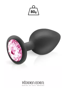 Plug bijou silicone noir L - Hidden Eden