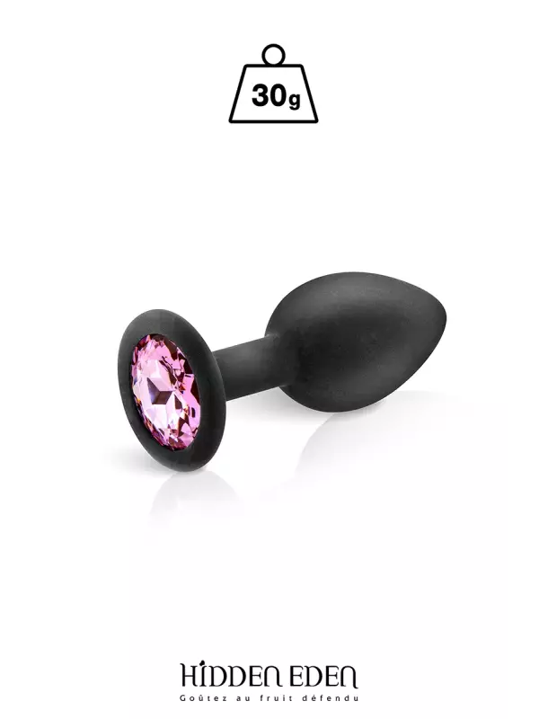 Plug bijou silicone noir S - Hidden Eden