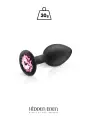 Plug bijou silicone noir S - Hidden Eden