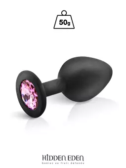 Plug bijou silicone noir M - Hidden Eden