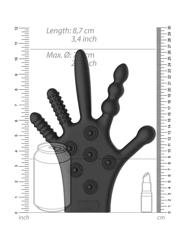 gant de stimulation en silicone - FISTIT