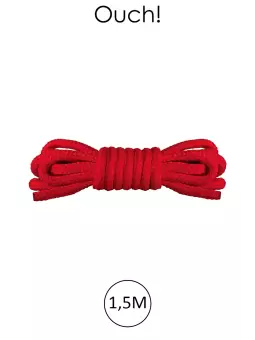 Mini corde de bondage 1,5m rouge - Ouch