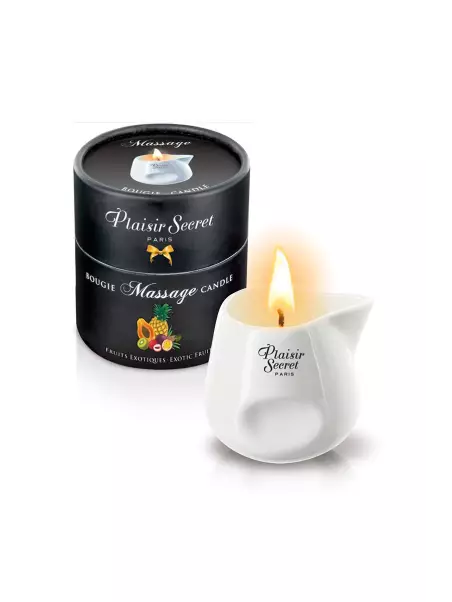 Bougie de massage gourmande fruits exotiques