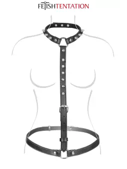 Harnais buste à pointes - Fetish Tentation