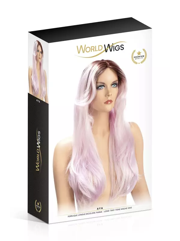 Perruque Aya parme - World Wigs